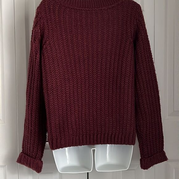 Noisy May Burgundy Crew Neck Sweater Size M - Picture 4 of 10